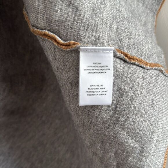 Bobeau‎ Nordstrom Long Open Vest Sleeveless Top Brown & Gray - Picture 4 of 5